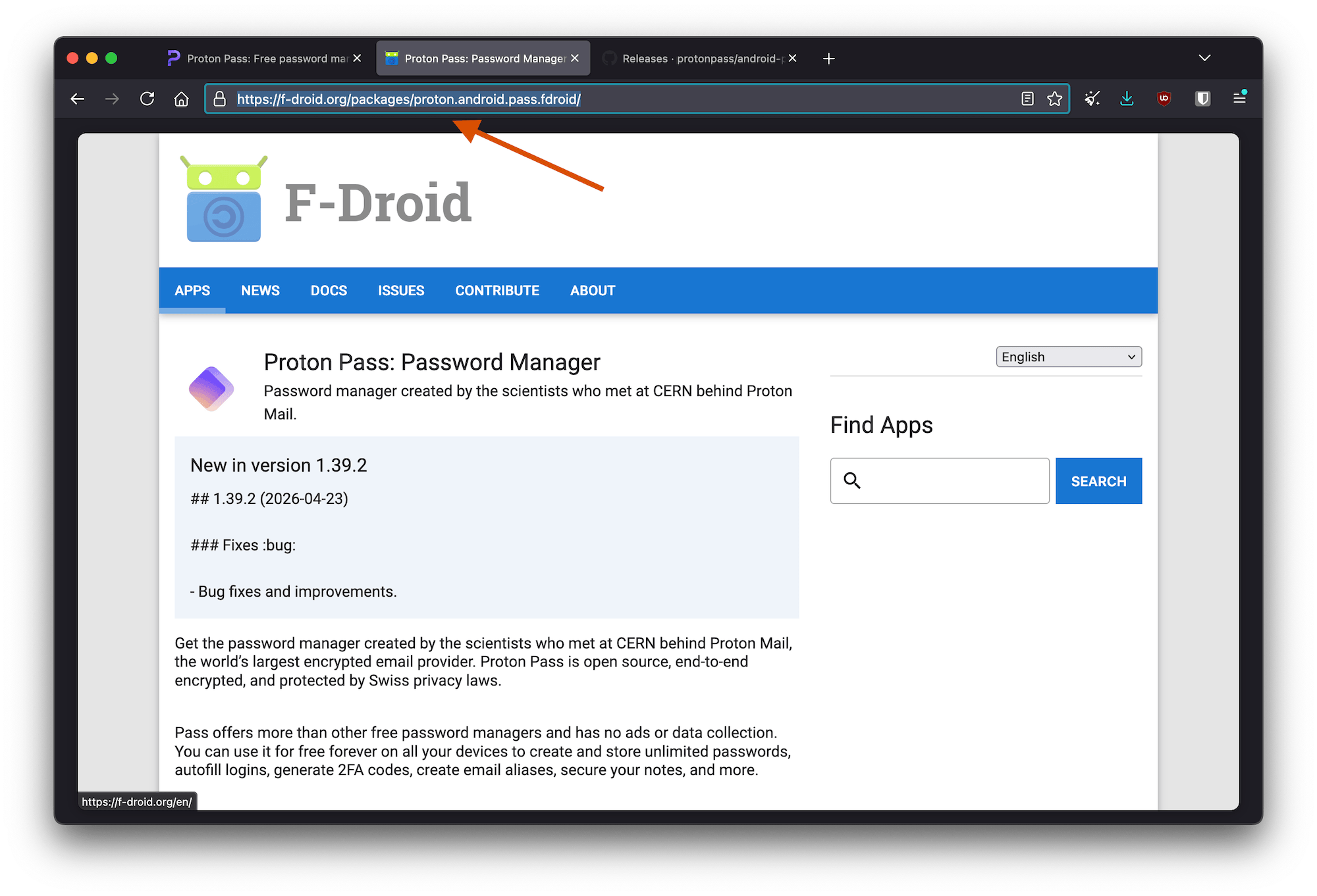ObtainiumにF-Droid